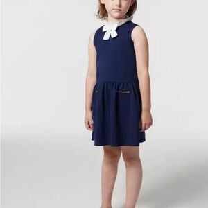 Janie and Jack Bow Collar Ponte Dress